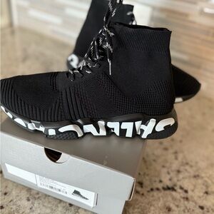 Balenciaga Black and White Sneakers